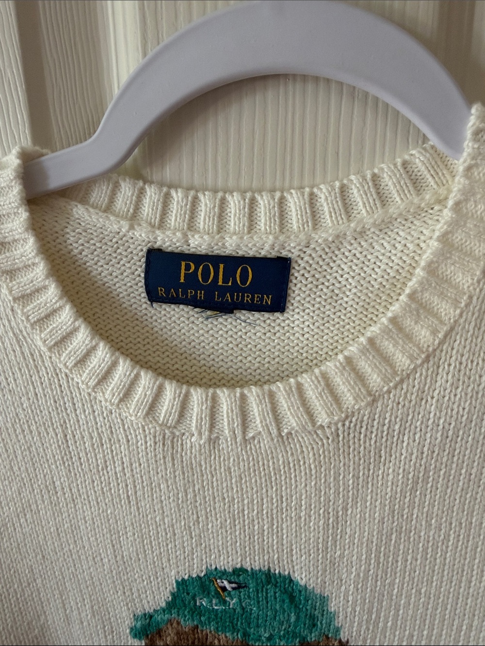 Polo Ralph Lauren Bear Nantucket Sweater. Kids L Women’s XS. Box52 - Picture 4 of 9